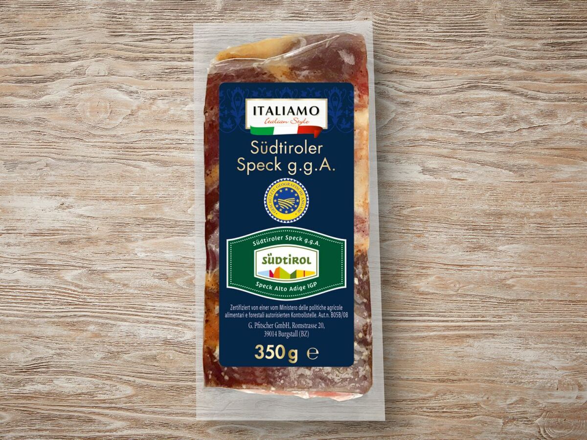 Bild 1 von Italiamo Südtiroler Speck g.g.A., 
         350 g