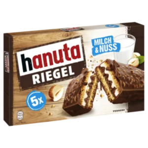 Nutella B-ready, Kinder Cards, Kinder Duo, Hanuta Riegel oder Happy Hippo