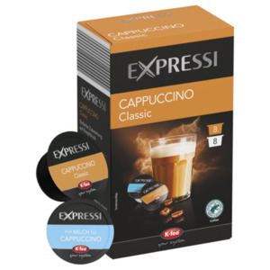 Expressi Kaffeekapseln Sorte Cappuccino, 6er Set