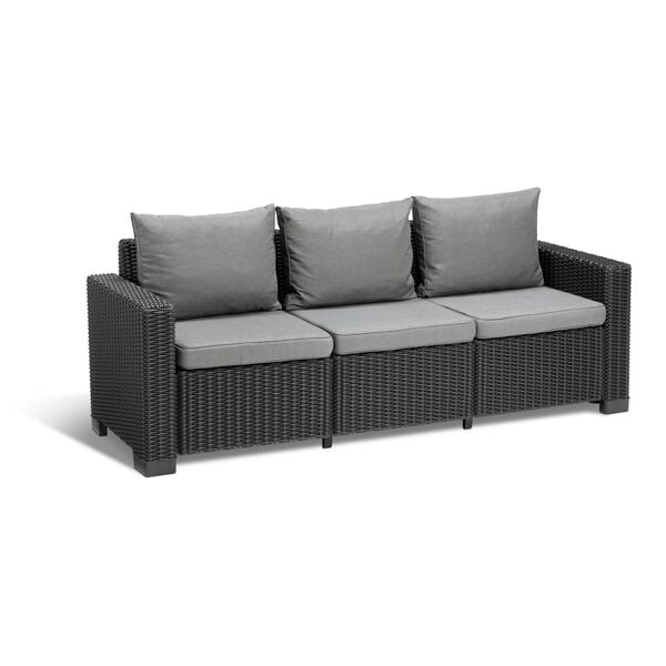 Bild 1 von Allibert Sofa CALIFORNIA 3-sitzer anthrazit