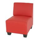 Bild 1 von Modular Sessel ohne Armlehnen, Mittelteil Moncalieri, Kunstleder ~ rot
