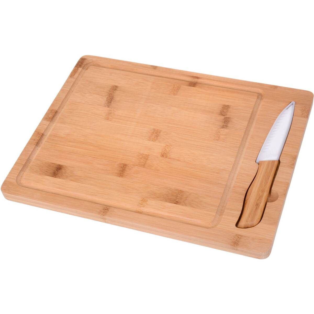 Bild 1 von GRÄWE Schneidbrett Bambus mit Keramikmesser