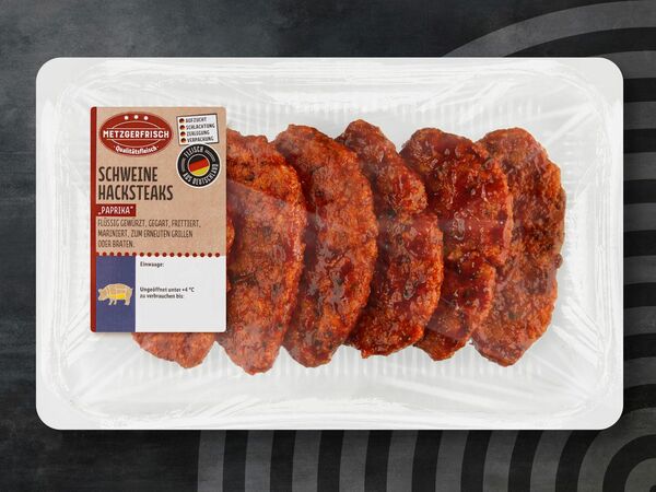 Metzgerfrisch Schweine-Hacksteaks, 560 g von Lidl ansehen!