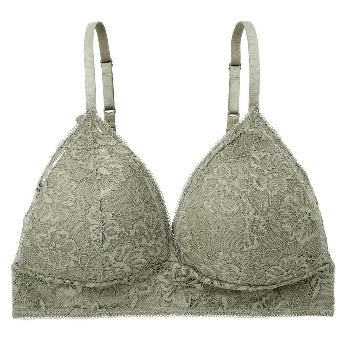 Bild 1 von Damen Bralette-BH aus floraler Spitze OLIV
