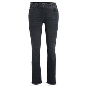 Damen Straight-Jeans im 5-Pocket-Style DUNKELGRAU