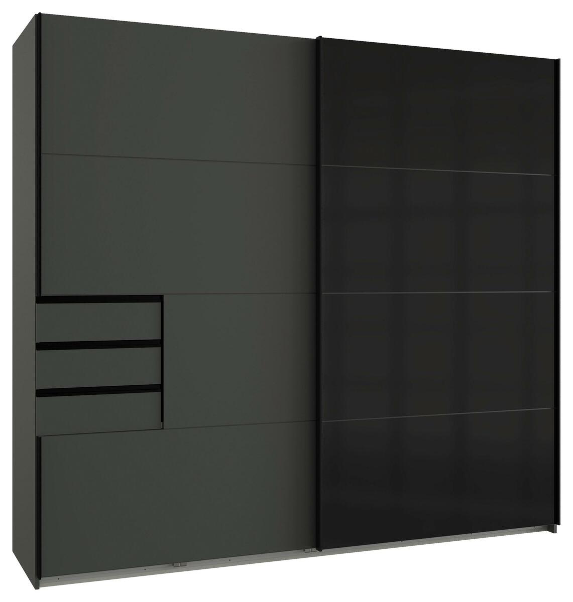 Bild 1 von Schwebetürenschrank Saigon in Graphitfarben/Schwarz, Graphitfarben, Schwarz