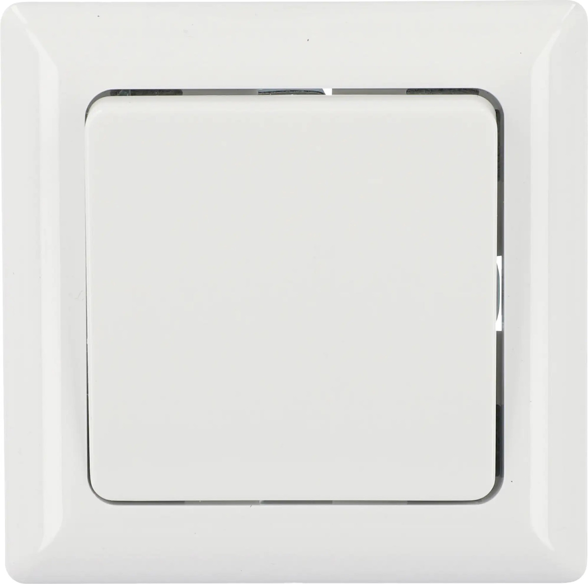 Bild 1 von Unitec Aus-Wechselschalter mit Rahmen ultraweiß, Serie Genua