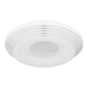 Globo Led-Deckenleuchte, Klar, Opal, Weiß, Chrom, Metall, Kunststoff, F, 8.3 cm, Sternenhimmel, Stufenschalter, Farben fixierbar, Farbtemperaturwechsler, Lampen & Leuchten, Leuchtenserien