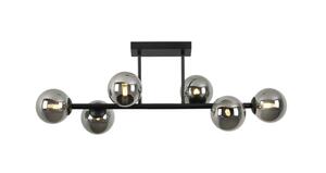 Deckenleuchte Lisib in Schwarz/Chrom max. 10 Watt Deckenlampe, Schwarz, Chromfarben