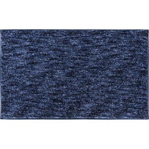 Grund Badteppich Mirage, Blau, Textil, Abstraktes, rechteckig, 70 cm, Oeko-Tex® Standard 100, für Fußbodenheizung geeignet, rutschfest, Badtextilien, Badematten