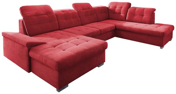 Bild 1 von Wohnlandschaft Zira Rot Nylon/Mikrofaser, Rot