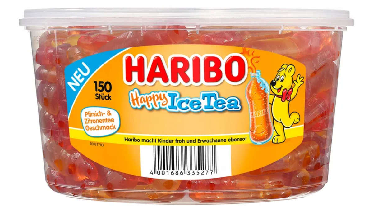 Bild 1 von Haribo Fruchtgummi Happy IceTea Runddose