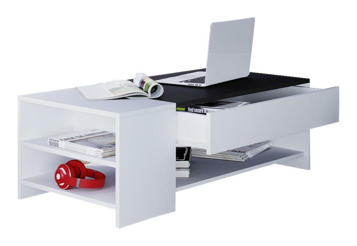 Bild 1 von Couchtisch ''Tindus'', in Schwarz/Weiß, Schwarz, Weiß