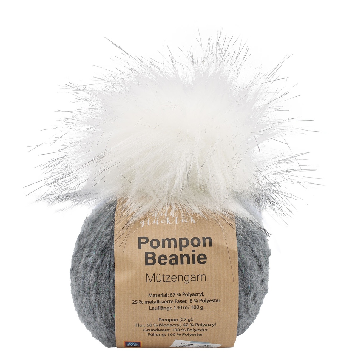 Bild 2 von STRICK' DICH GLÜCKLICH Pompon-Beanie-Mützengarn 127 g