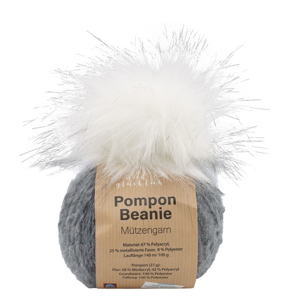 Bild 2 von STRICK' DICH GLÜCKLICH Pompon-Beanie-Mützengarn 127 g