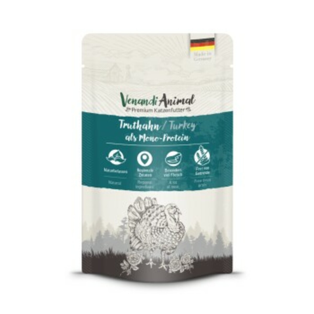 Bild 1 von Venandi Animal Mono-Protein 12x125 g Truthahn