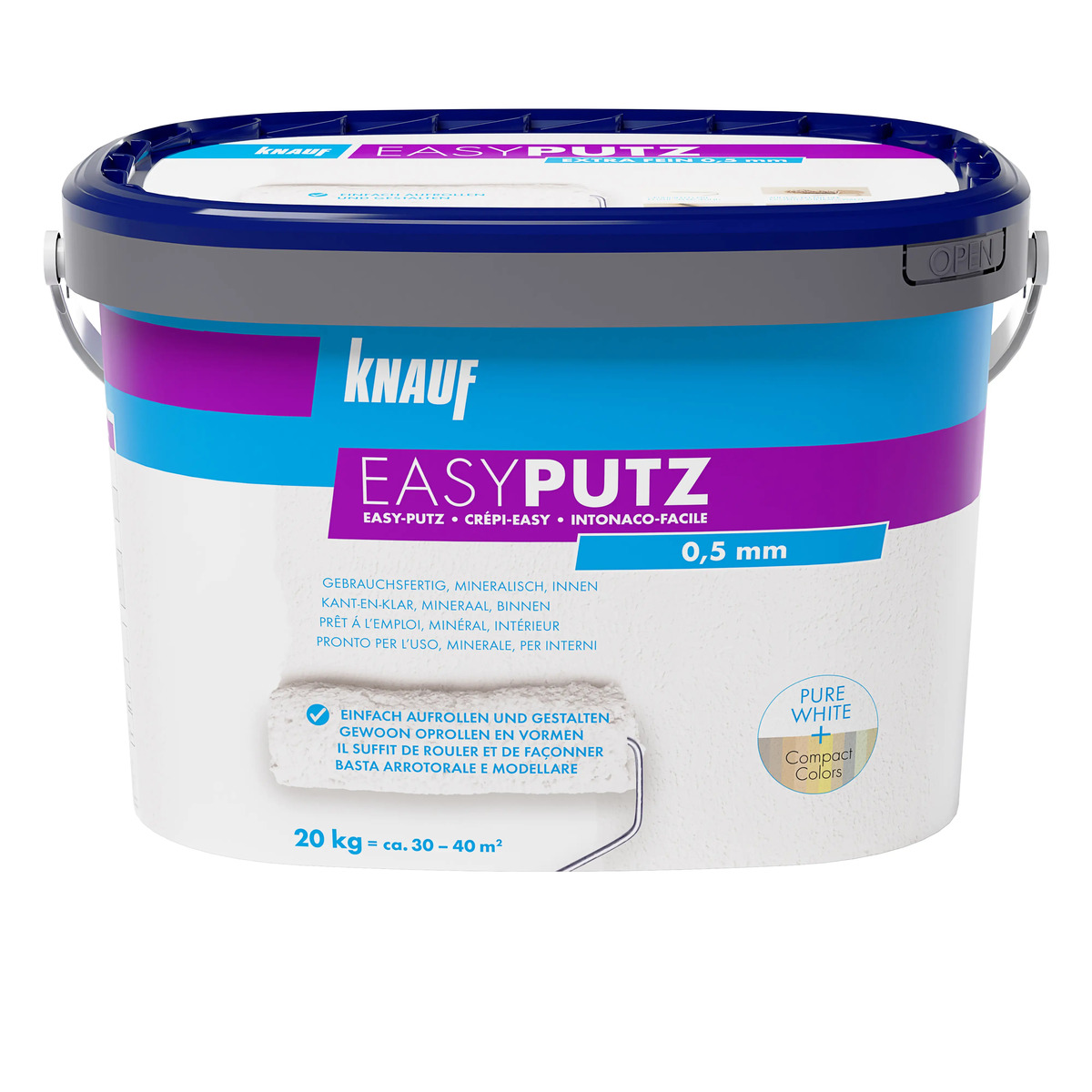 Bild 1 von Knauf Streichputz Easy weiß 20 kg 0,5 mm