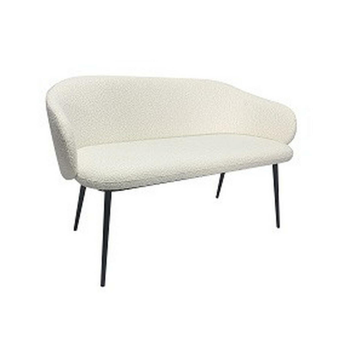 Bild 1 von Livetastic Polsterbank, Creme, Schwarz, Holz, Metall, Textil, Pappel, Sperrholz, 2-Sitzer, 115.5x80x57 cm, Garderobe, Garderobenbänke