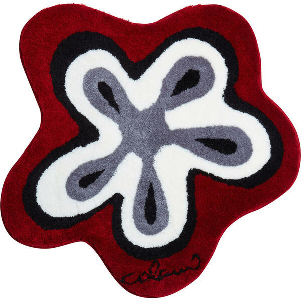Bild 1 von Grund Badteppich Colani 1, Rot, Textil, Blume, rund, Oeko-Tex® Standard 100, rutschfest, Badtextilien, Badematten