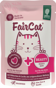 Green Petfood Nassfutter Katze mit Hühnchen & Lachs, Beauty Hair & Skin, FairCat