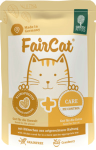 Green Petfood Nassfutter Katze mit Hühnchen Care PH Control, FairCat