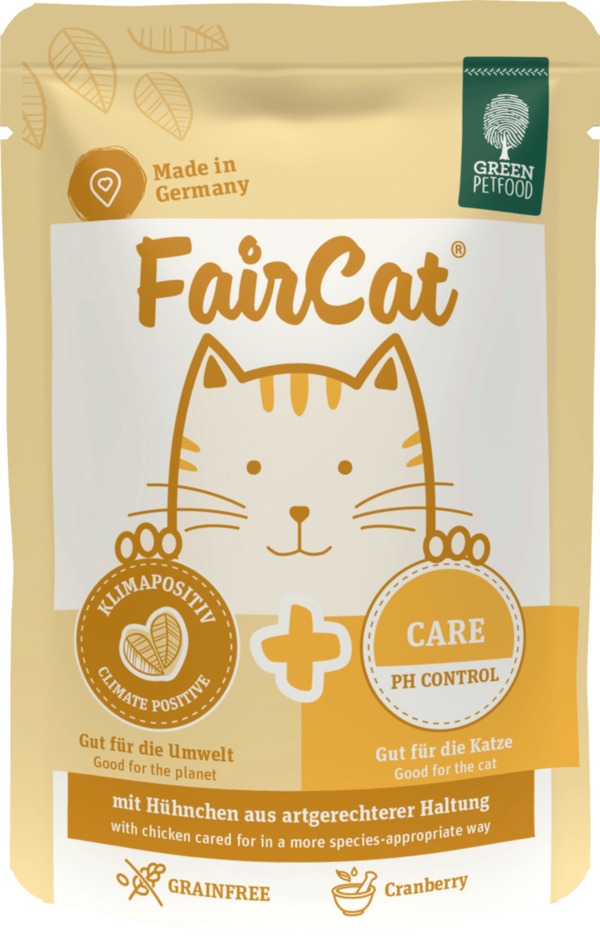 Bild 1 von Green Petfood Nassfutter Katze mit Hühnchen Care PH Control, FairCat