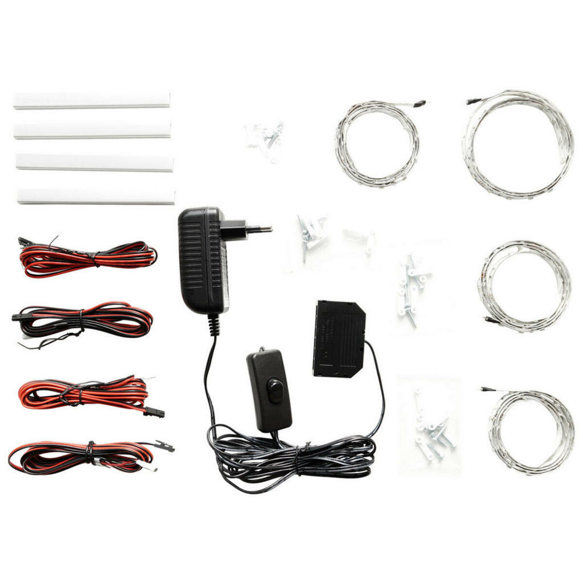 Bild 1 von Mid.you Einlegebodenbeleuchtungs-Set, Metall, Kunststoff, 100x1x1 cm, Lampen & Leuchten, Innenbeleuchtung, Schrankbeleuchtung