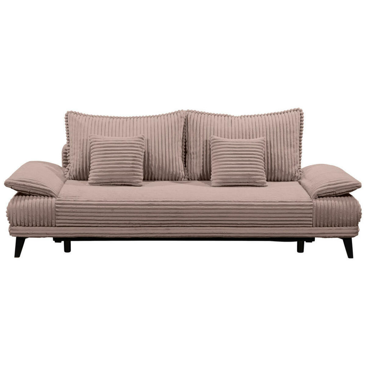 Bild 1 von Carryhome Schlafsofa, Rosa, Textil, 2-Sitzer, Füllung: Schaumstoffflocken,Schaumstoffflocken,Schaumstoffflocken, 246x90x105 cm, Liegefunktion, Rücken echt, Kinder- & Jugendzimmer, Jugendmöbel, Jug