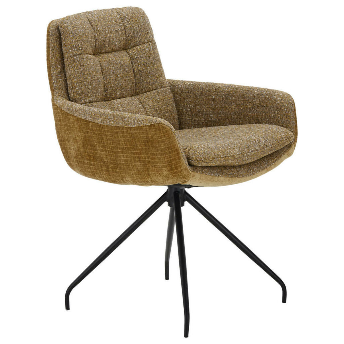 Bild 1 von Johann Jakob Armlehnstuhl, Gelb, Grün, Textil, Sternfuß, 63x90x69 cm, Blauer Engel, Goldenes M, Oeko-Tex® Standard 100, DGM-Emissionslabel, Lederauswahl, Stoffauswahl, Typenauswahl, Sitzfläche 36