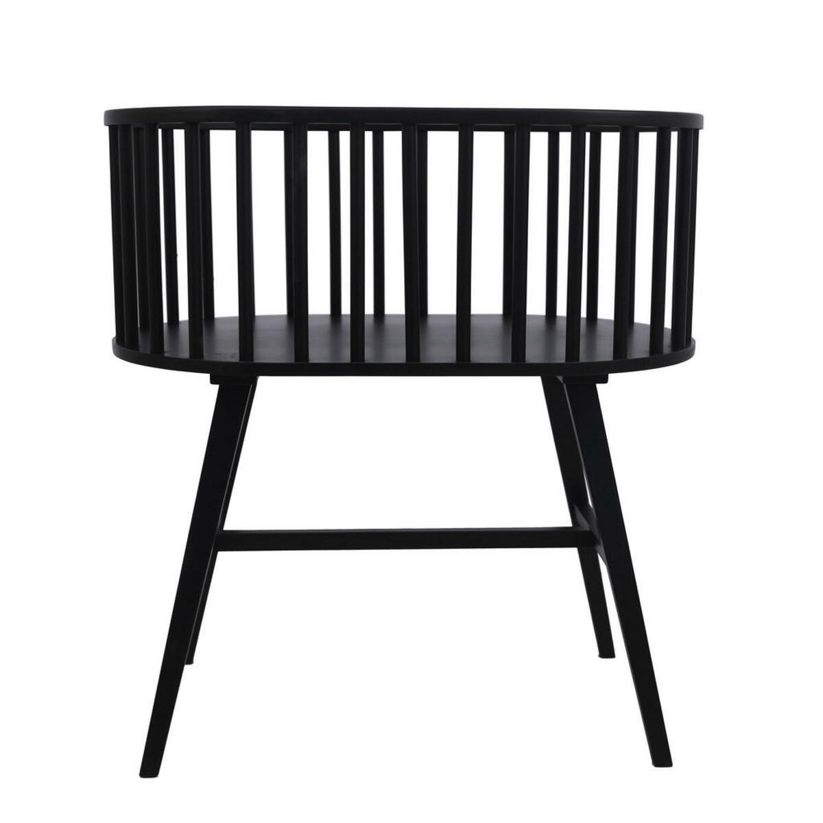 Bild 1 von Jimmylee Beistellbett, Schwarz, Holz, Buche, Kautschukholz, vollmassiv, 52x88 cm, Babymöbel, Babybetten