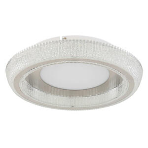 Globo Led-Deckenleuchte, Klar, Opal, Weiß, Nickel, Metall, Kunststoff, 8.5 cm, Stufenschalter, Farbtemperaturwechsler, Lampen & Leuchten, Leuchtenserien