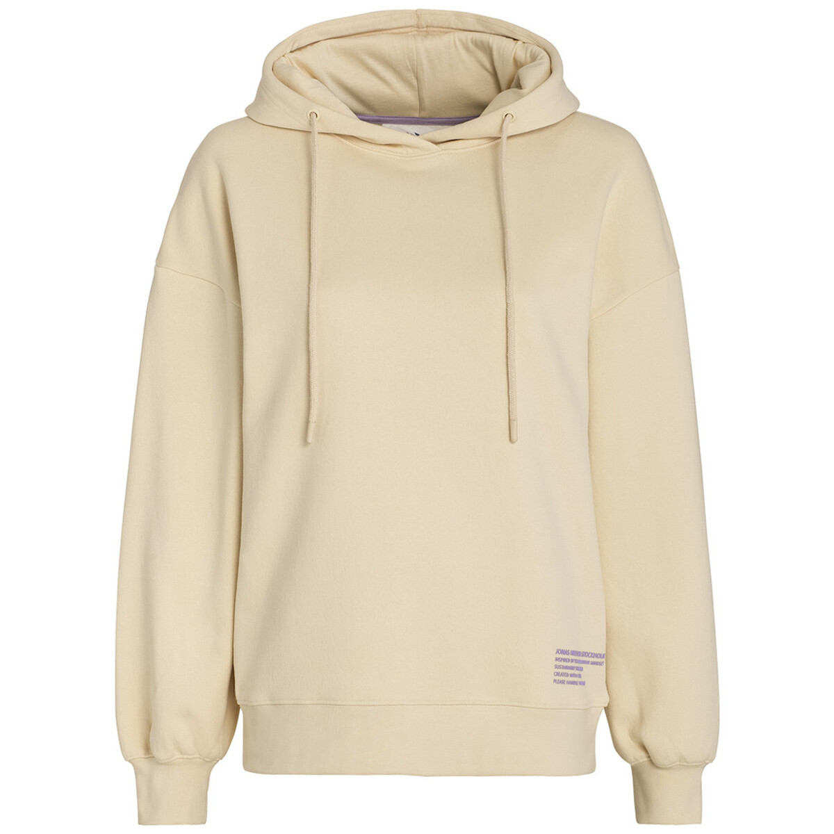 Bild 1 von Damen Hoodie mit gummierten Schriftzug BEIGE