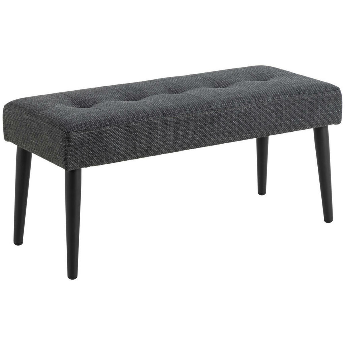 Bild 1 von Livetastic Sitzbank, Dunkelgrau, Textil, 2-Sitzer, Füllung: Polyurethan (Pur), 95x45x38 cm, Esszimmer, Bänke, Sitzbänke