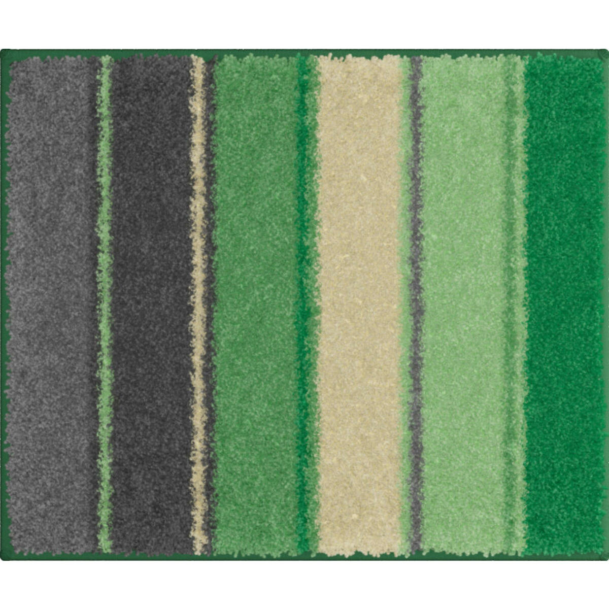 Bild 1 von Grund Bidet-Vorleger Summertime, Grün, Textil, Streifen, rechteckig, 50 cm, Oeko-Tex® Standard 100, rutschfest, Badtextilien, Badematten