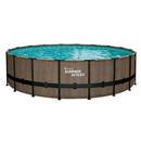 Bild 1 von Pool, Teak, Kunststoff, 132 cm, Freizeit, Pools und Wasserspaß, Pools