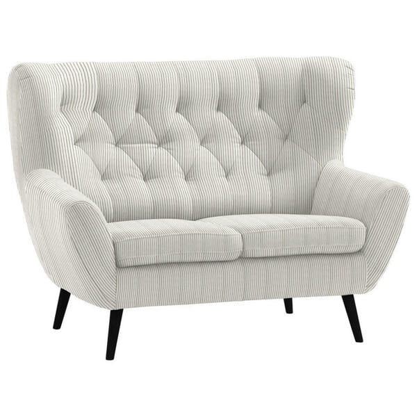 Bild 1 von Stylife 2-Sitzer-Sofa Skagen, Creme, Textil, massiv, Uni, 137x101x95 cm, Typenauswahl, Fußauswahl, Stoffauswahl, Hocker erhältlich, Rücken echt, Wohnzimmer, Sofas & Couches, Sofas, 2-Sitzer Sofas