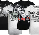 Bild 1 von RUSTY NEAL Sommer T-Shirts modische Rundhals-Shirts für junge Herren mit Totenkopf-Print