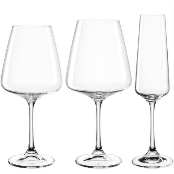 Bild 1 von Leonardo Gläserset, Klar, Glas, 12-teilig, 57.1x25.2x22.3 cm, Essen & Trinken, Gläser, Gläser-Sets