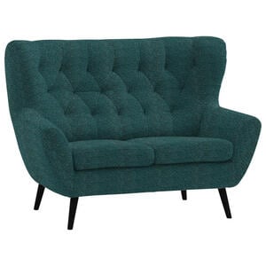 Stylife 2-Sitzer-Sofa Skagen, Petrol, Textil, massiv, Uni, 137x101x95 cm, Typenauswahl, Fußauswahl, Stoffauswahl, Hocker erhältlich, Rücken echt, Wohnzimmer, Sofas & Couches, Sofas, 2-Sitzer Sofas