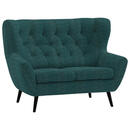 Bild 1 von Stylife 2-Sitzer-Sofa Skagen, Petrol, Textil, massiv, Uni, 137x101x95 cm, Typenauswahl, Fußauswahl, Stoffauswahl, Hocker erhältlich, Rücken echt, Wohnzimmer, Sofas & Couches, Sofas, 2-Sitzer Sofas