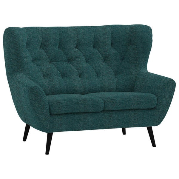 Bild 1 von Stylife 2-Sitzer-Sofa Skagen, Petrol, Textil, massiv, Uni, 137x101x95 cm, Typenauswahl, Fußauswahl, Stoffauswahl, Hocker erhältlich, Rücken echt, Wohnzimmer, Sofas & Couches, Sofas, 2-Sitzer Sofas