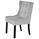 Bild 1 von Livetastic Stuhl, Schwarz, Silber, Holz, Textil, Eukalyptusholz, massiv, eckig, 57x64x99 cm, Esszimmer, Stühle, Esszimmerstühle