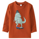 Bild 1 von Jungen Langarmshirt mit Dino-Motiv ROSTBRAUN