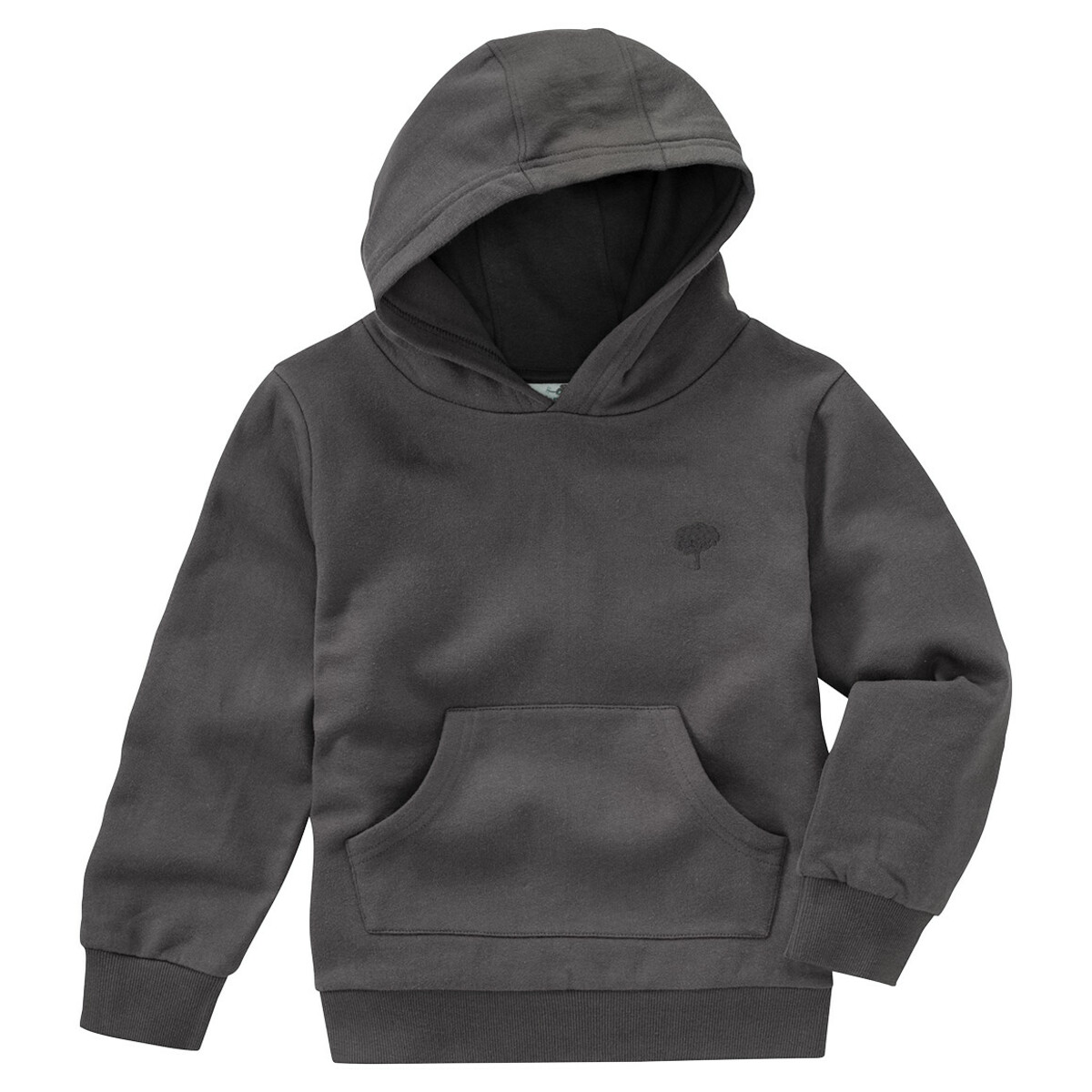 Bild 1 von Kinder Hoodie mit kleiner Stickerei DUNKELGRAU