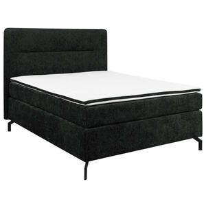 Esposa Boxspringbett, Schwarz, Textil, H2, Höhe ca. 17 cm, 140x200 cm, Stoffauswahl, Topper durchgehend, Matratze in verschiedenen Härtegraden erhältlich, Schlafzimmer, Betten, Boxspringbetten