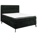 Bild 1 von Esposa Boxspringbett, Schwarz, Textil, H2, Höhe ca. 17 cm, 140x200 cm, Stoffauswahl, Topper durchgehend, Matratze in verschiedenen Härtegraden erhältlich, Schlafzimmer, Betten, Boxspringbetten
