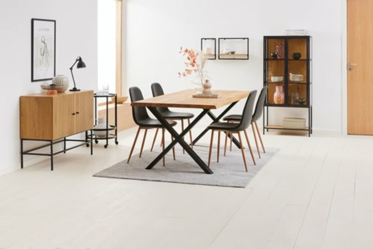 Bild 4 von Wandregal TRAPPEDAL 2 Stk/Pck eichefarben/schwarz