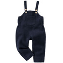 Bild 1 von Baby Wollwalk-Latzhose mit Umschlagbündchen DUNKELBLAU