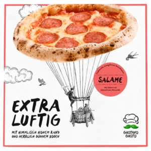 Gustavo Gusto Extra Luftig Pizza Salame