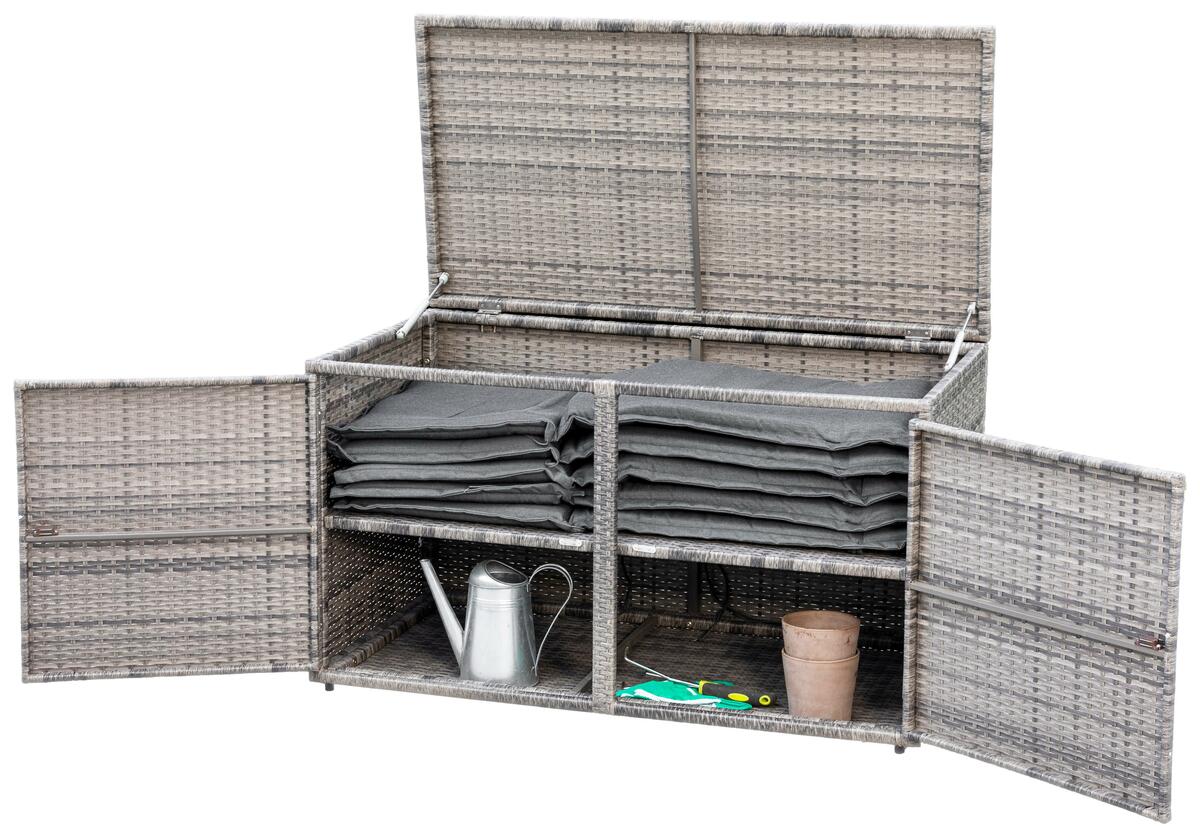 Bild 1 von Kissenbox 120x60x65 cm Metall/Kunststoff/Grau, Grau